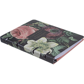 Тетрадь на кольцах со сменным блоком Be Smart Flora Букет А5 120 листов с рисунком в клетку с перфорацией, матовая ламинация