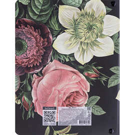 Тетрадь на кольцах со сменным блоком Be Smart Flora Букет А5 120 листов с рисунком в клетку с перфорацией, матовая ламинация