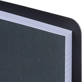 Тетрадь на кольцах со сменным блоком Be Smart Believe А5 120 листов черная в клетку с перфорацией, тиснение фольгой