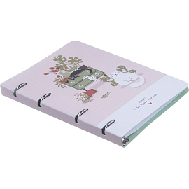 Тетрадь на кольцах со сменным блоком Be Smart Mur-Mur А5 120 листов с рисунком в клетку с перфорацией, матовая ламинация