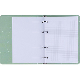 Тетрадь на кольцах со сменным блоком Be Smart Mur-Mur А5 120 листов с рисунком в клетку с перфорацией, матовая ламинация