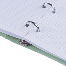 Тетрадь на кольцах со сменным блоком Be Smart Mur-Mur А5 120 листов с рисунком в клетку с перфорацией, матовая ламинация