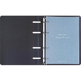 Тетрадь на кольцах со сменным блоком Be Smart Botanica Эвкалипт А5 120 листов с рисунком в клетку с перфорацией, матовая ламинация