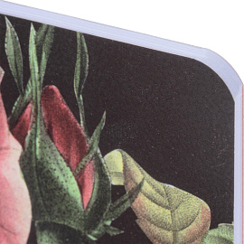 Тетрадь общая Be Smart Flora А5 48 листов в клетку на скрепке (обложка с рисунком, матовая ламинация, тиснение фольгой)