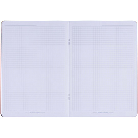 Тетрадь общая Be Smart Flora А5 48 листов в клетку на скрепке (обложка с рисунком, матовая ламинация, тиснение фольгой)