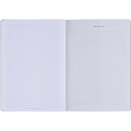 Тетрадь общая Be Smart Flora А5 48 листов в клетку на скрепке (обложка с рисунком, матовая ламинация, тиснение фольгой)