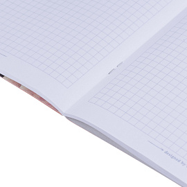 Тетрадь общая Be Smart Flora А5 48 листов в клетку на скрепке (обложка с рисунком, матовая ламинация, тиснение фольгой)