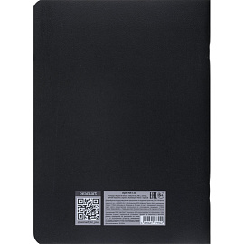 Тетрадь общая Be Smart Flora А5 48 листов в клетку на скрепке (обложка черная, матовая ламинация, тиснение фольгой)