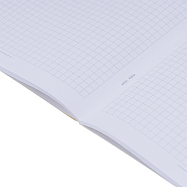 Тетрадь общая Be Smart Flora А5 48 листов в клетку на скрепке (обложка черная, матовая ламинация, тиснение фольгой)