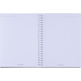 Бизнес-тетрадь Be Smart Botanica А5 80 листов в точку на спирали (обложка с рисунком, матовая ламинация)