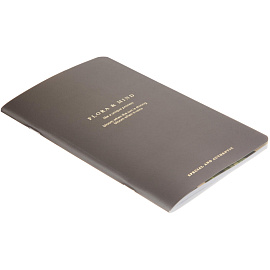 Блокнот Be Smart Flora 130x210 мм 48 листов черный в линейку на скрепке