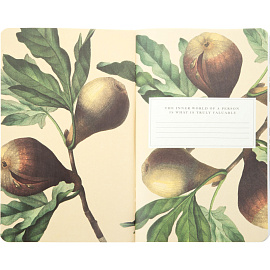 Блокнот Be Smart Flora 130x210 мм 48 листов черный в линейку на скрепке