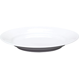 Тарелка обеденная Дулевский фарфоровый завод Бельё фарфор 24 см белая (20 штук в упаковке)