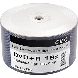 Диск DVD+R CMC 4.7 ГБ 16x bulk CMCDVDPRPRB50 (50 штук в упаковке)