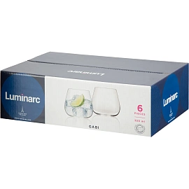 Набор стаканов универсальных (рокс) Luminarc Габи 350 мл (6 штук в упаковке)