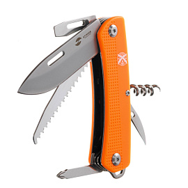 Нож перочинный Stinger 10.3 см 10 функций оранжевый