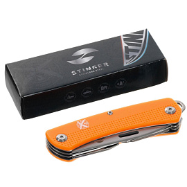 Нож перочинный Stinger 10.3 см 10 функций оранжевый