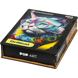 Пазл деревянный Unidragon Pop-Art GlowUp Criticat 250 деталей фото Пазл деревянный Unidragon Pop-Art GlowUp Criticat 250 деталей