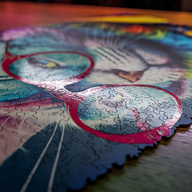 Пазл деревянный Unidragon Pop-Art GlowUp Criticat 250 деталей фото Пазл деревянный Unidragon Pop-Art GlowUp Criticat 250 деталей