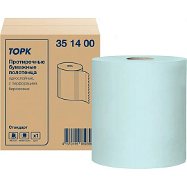 Бумага протирочная Торк (Tork) 351400 бирюзовая (360 м в рулоне)