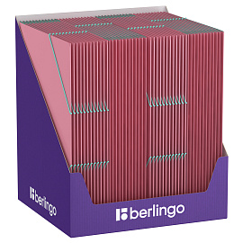 Папка на резинке Berlingo "Haze" А4, пластик, 600мкм, розовая, софт-тач