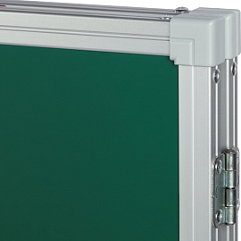 Доска магнитно-меловая 3-х секционная 100х300см Attache зеленая, лак