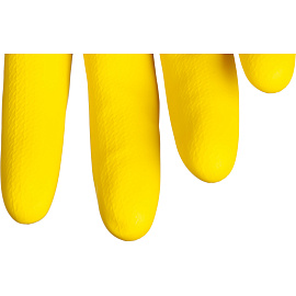 Перчатки КЩС латексные Lakeland Natrasol ER18F с хлопковым напылением желтые (размер 10, ХL)