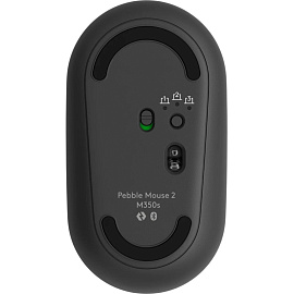 Мышь беспроводная Logitech Pebble Mouse 2 M350s чёрная (910-007015)