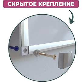 Доска магнитно-маркерная Attache (Attache Economy) Classic 90x120 см односекционная (полочка для маркеров)