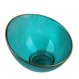 Салатник Nouvelle Home Frost Stripe стекло 17.2 см зеленый