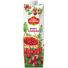 Морс Сады Придонья клюквенный 1 л