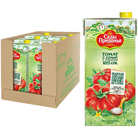 Сок Сады Придонья томатный с мякотью 2 л