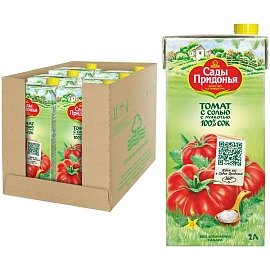 Сок Сады Придонья томатный с мякотью 2 л