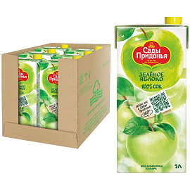 Сок Сады Придонья яблочный 2 л