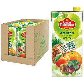 Сок Сады Придонья мультифруктовый с мякотью 2 л