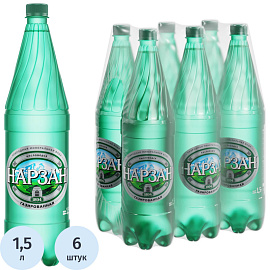 Вода минеральная Нарзан лечебно-столовая газированная 1.5 л