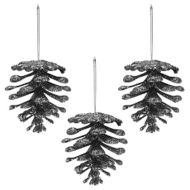 Украшение ёлочное 9 шт., 4 см, "Шишки", пластик, ЗОЛОТАЯ СКАЗКА, 592455