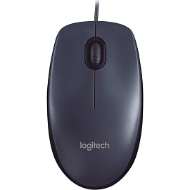 Мышь проводная Logitech M90 черная (910-001795)