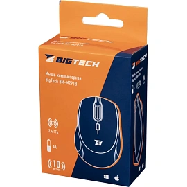 Мышь беспроводная BigTech BM-M291B чёрная (MO-291W) фото Мышь беспроводная BigTech BM-M291B чёрная (MO-291W)