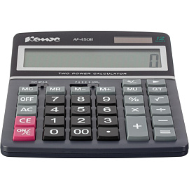Калькулятор настольный Комус AF-450B 12-разрядный черный 195x149x47 мм