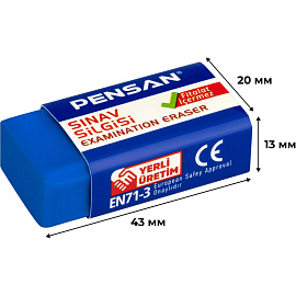 Ластик Pensan ПВХ прямоугольный 43x20x13 мм