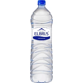 Вода минеральная Эльбрус столовая газированная 1.5 л
