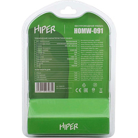Мышь беспроводная HIPER чёрная (HOMW-091)