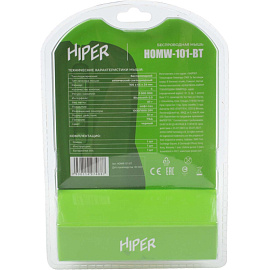 Мышь беспроводная Hiper чёрная (HOMW-101-BT)
