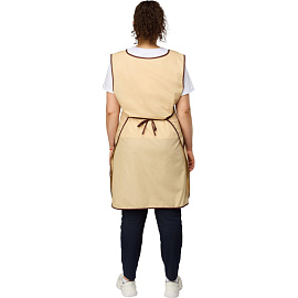 Фартук-сарафан для торговли Маркет Мастер бежевый/шоколадный