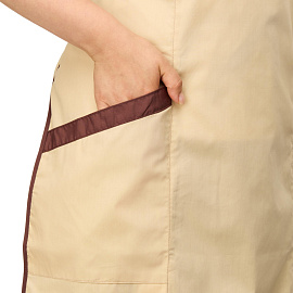 Фартук-сарафан для торговли Маркет Мастер бежевый/шоколадный