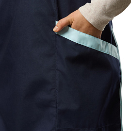 Фартук-сарафан для торговли Маркет Мастер синий/голубой фото Фартук-сарафан для торговли Маркет Мастер синий/голубой