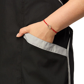 Фартук-сарафан для торговли Маркет Мастер черный/серый фото Фартук-сарафан для торговли Маркет Мастер черный/серый