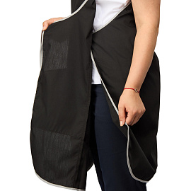 Фартук-сарафан для торговли Маркет Мастер черный/серый фото Фартук-сарафан для торговли Маркет Мастер черный/серый