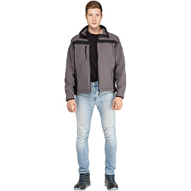 Куртка рабочая демисезонная мужская Delta Plus Lulea серая/чёрная (размер 42-44, рост 156-164)